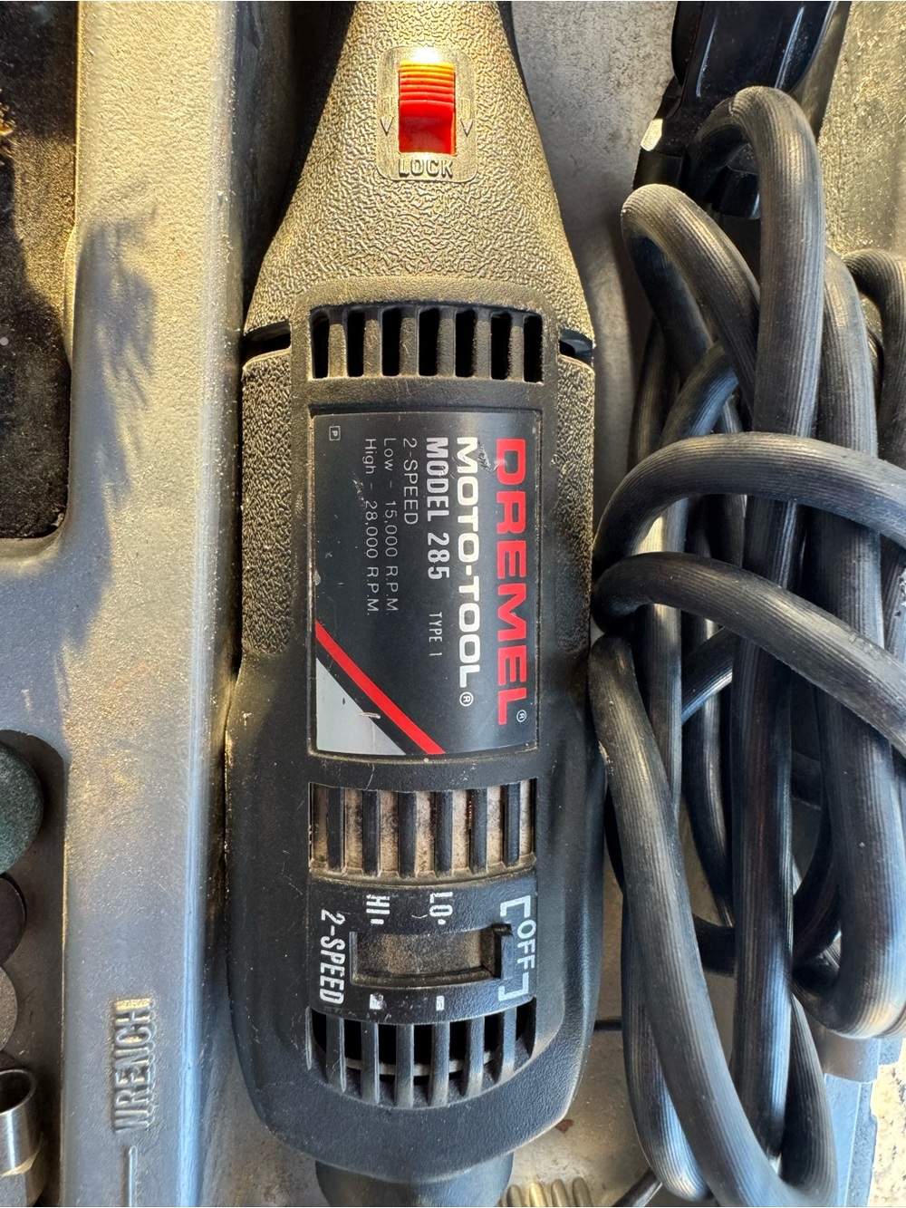 Dremel Moto-Tool Model 285 Rotary Tool - Black & Red 15k-28k rpm